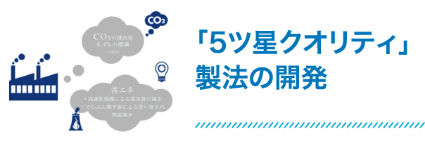 「5ツ星クオリティ」製法の開発